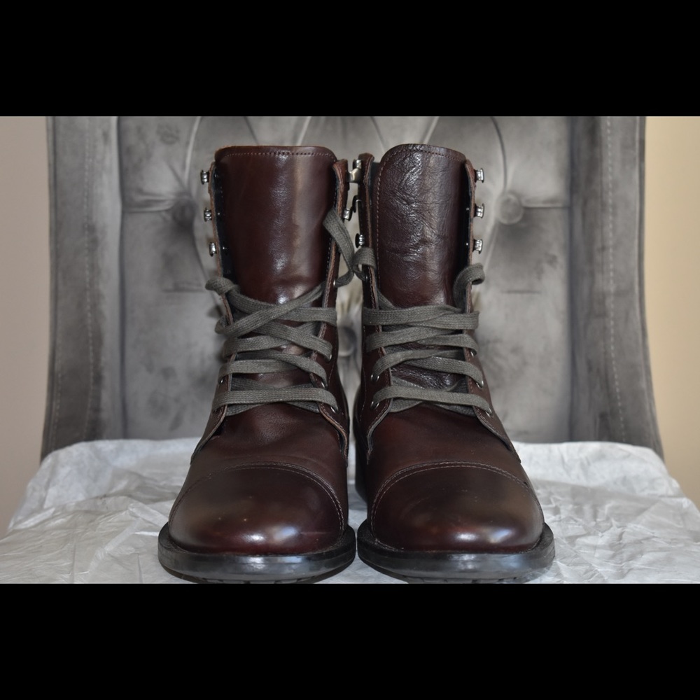 Kenneth Cole (New York) Brown Leather Boots[Mens].